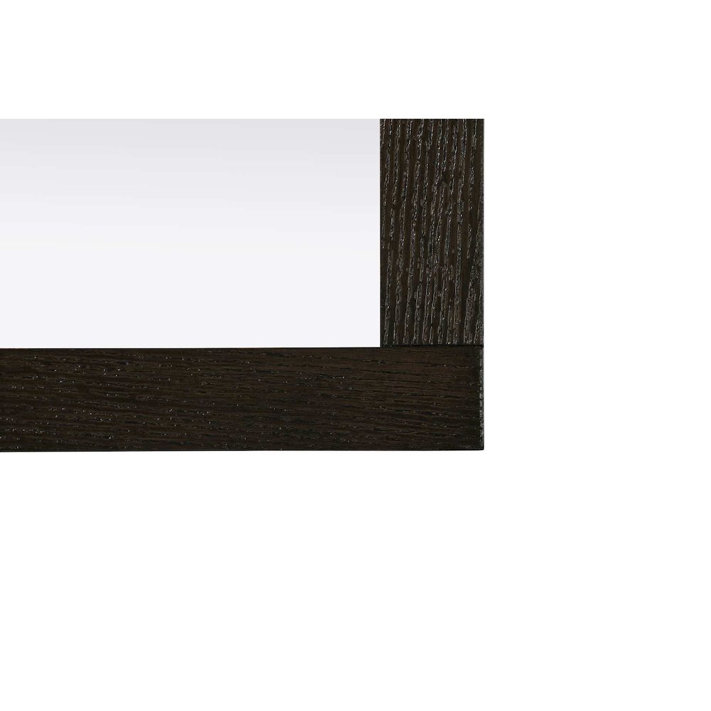 Noah Wooden Rectangle Mirror 48 x 36 in Chocolate Oak. Picture 4