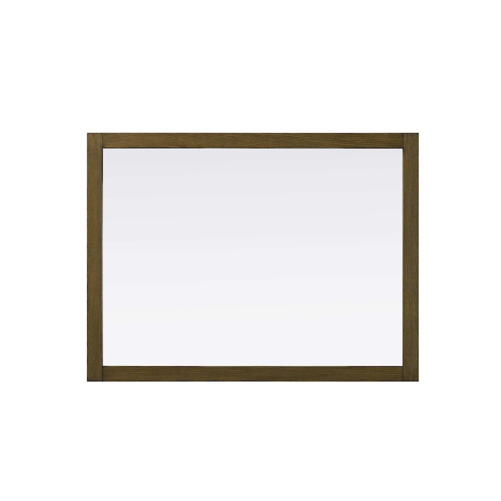 Noah Wooden Rectangle Mirror 48 x 36 in Hazel Oak. Picture 2