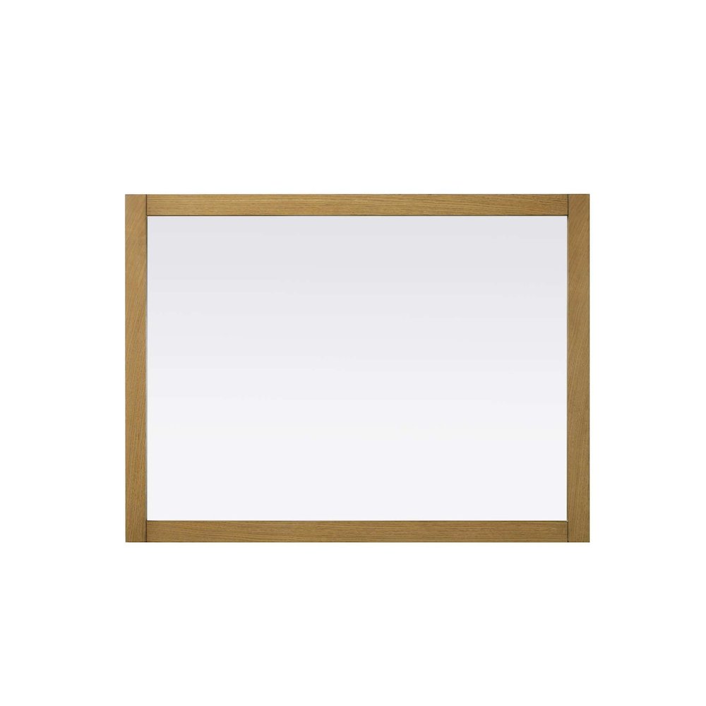 Noah Wooden Rectangle Mirror 48 x 36 in Honey Teak. Picture 2
