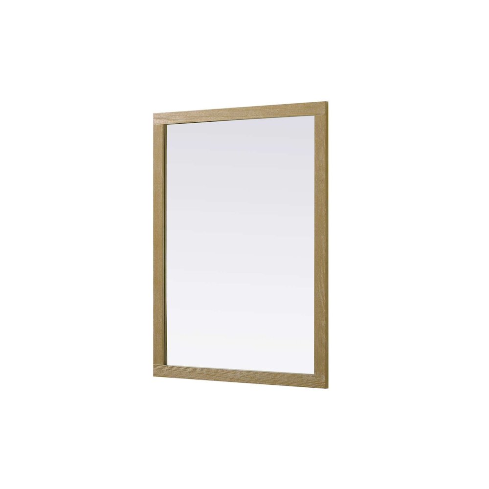 Noah Wooden Rectangle Mirror 48 x 36 in Linen Oak. Picture 1