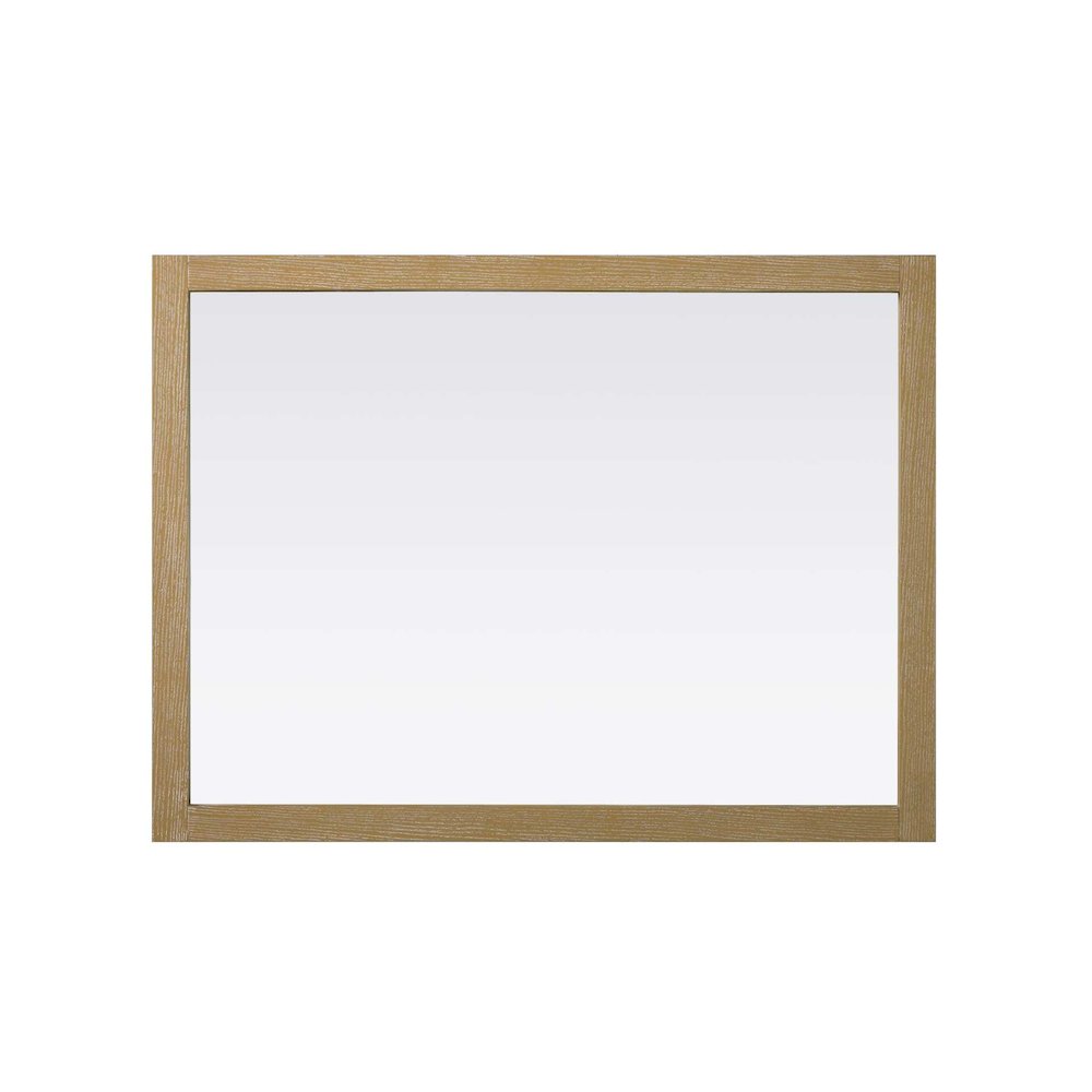 Noah Wooden Rectangle Mirror 48 x 36 in Linen Oak. Picture 2