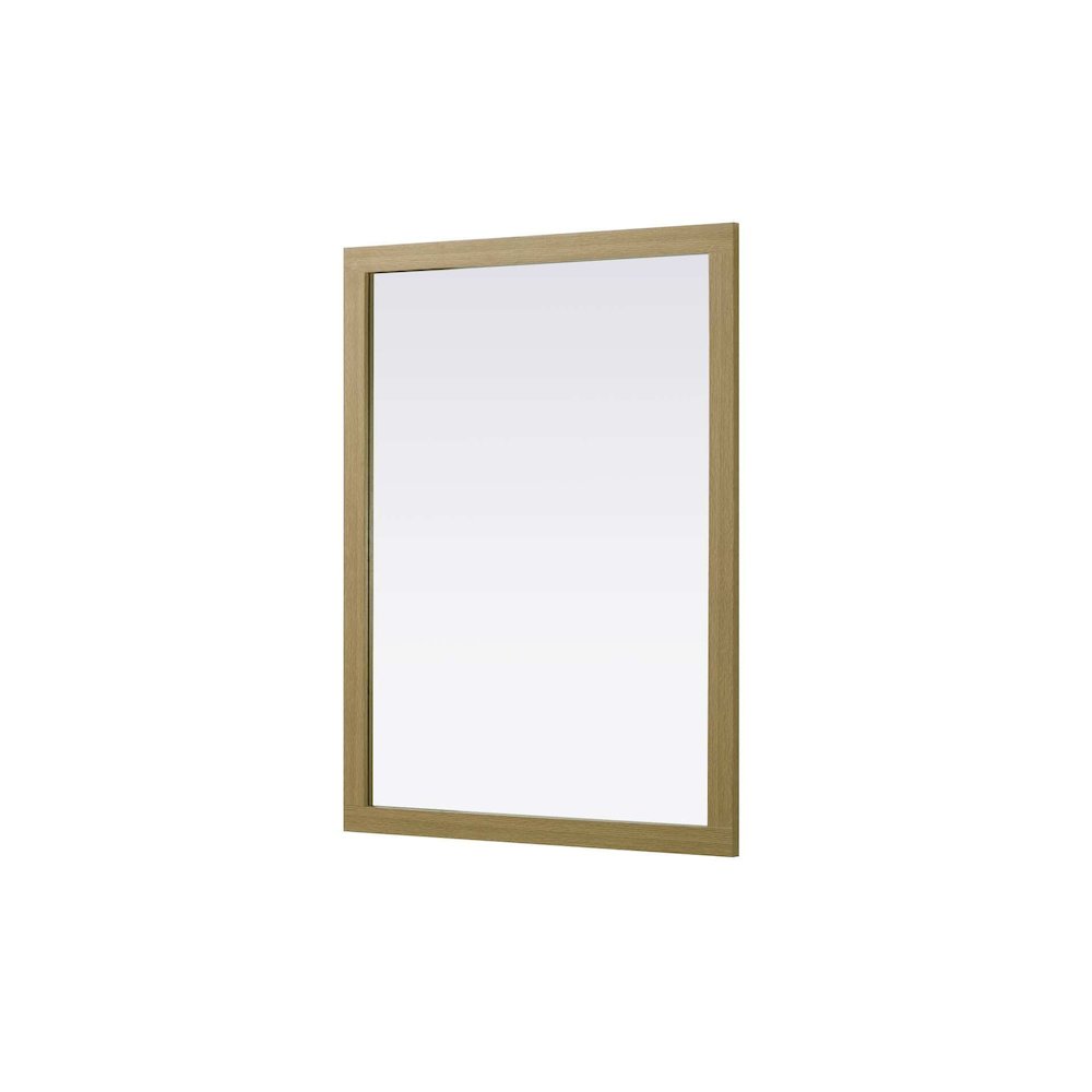 Noah Wooden Rectangle Mirror 48 x 36 in Honey Brown. Picture 1