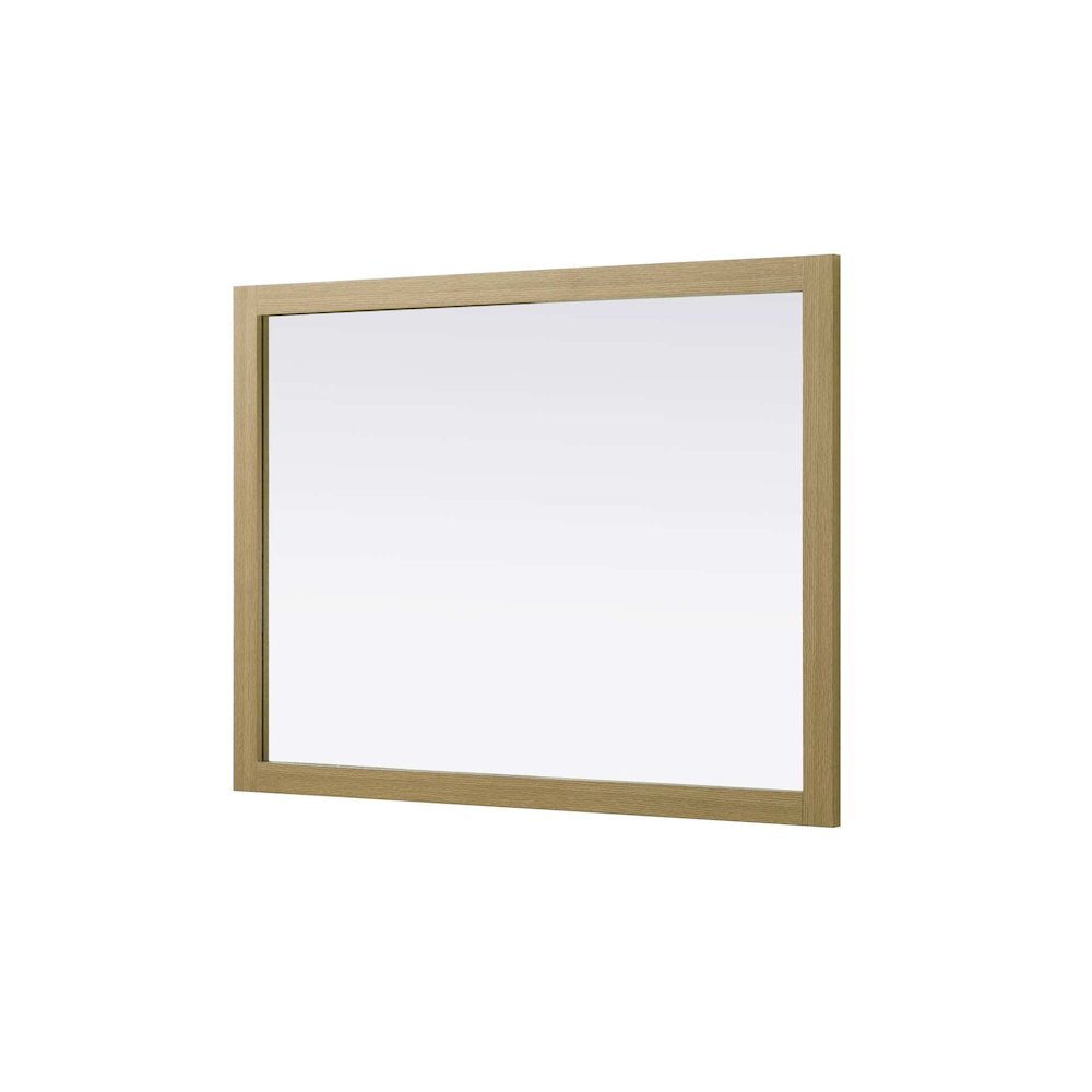 Noah Wooden Rectangle Mirror 48 x 36 in Honey Brown. Picture 3
