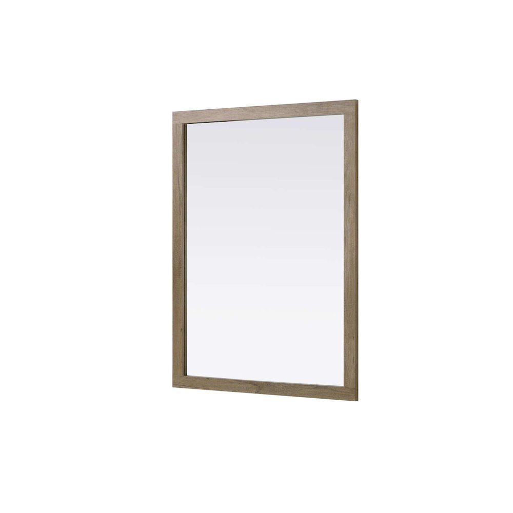 Noah Wooden Rectangle Mirror 48 x 36 in Natural Oak. Picture 1