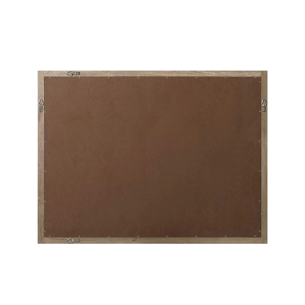 Noah Wooden Rectangle Mirror 48 x 36 in Natural Oak. Picture 6