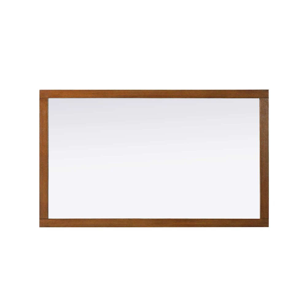Noah Wooden Rectangle Mirror 60 x 36 in Brandy Walnut. Picture 2