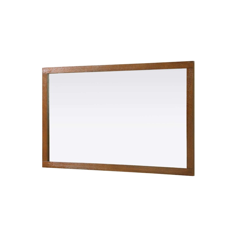 Noah Wooden Rectangle Mirror 60 x 36 in Brandy Walnut. Picture 3
