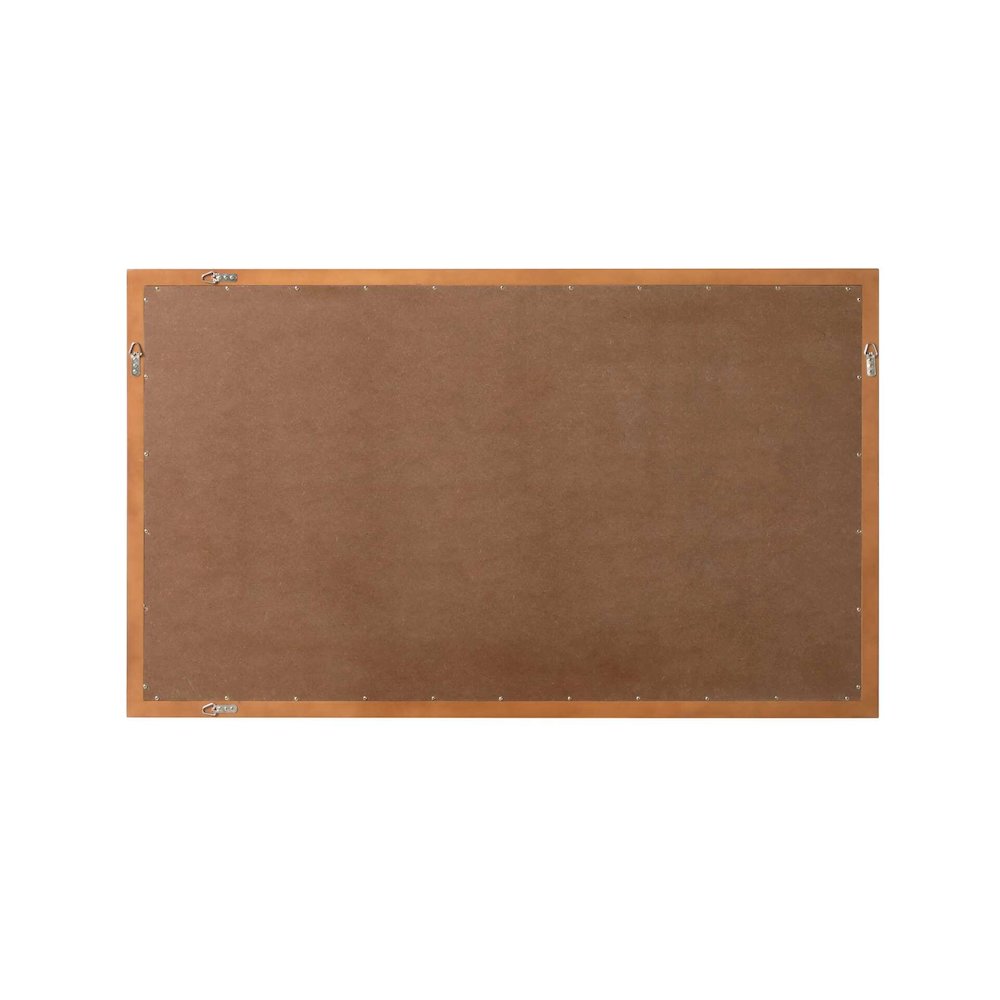 Noah Wooden Rectangle Mirror 60 x 36 in Brandy Walnut. Picture 6