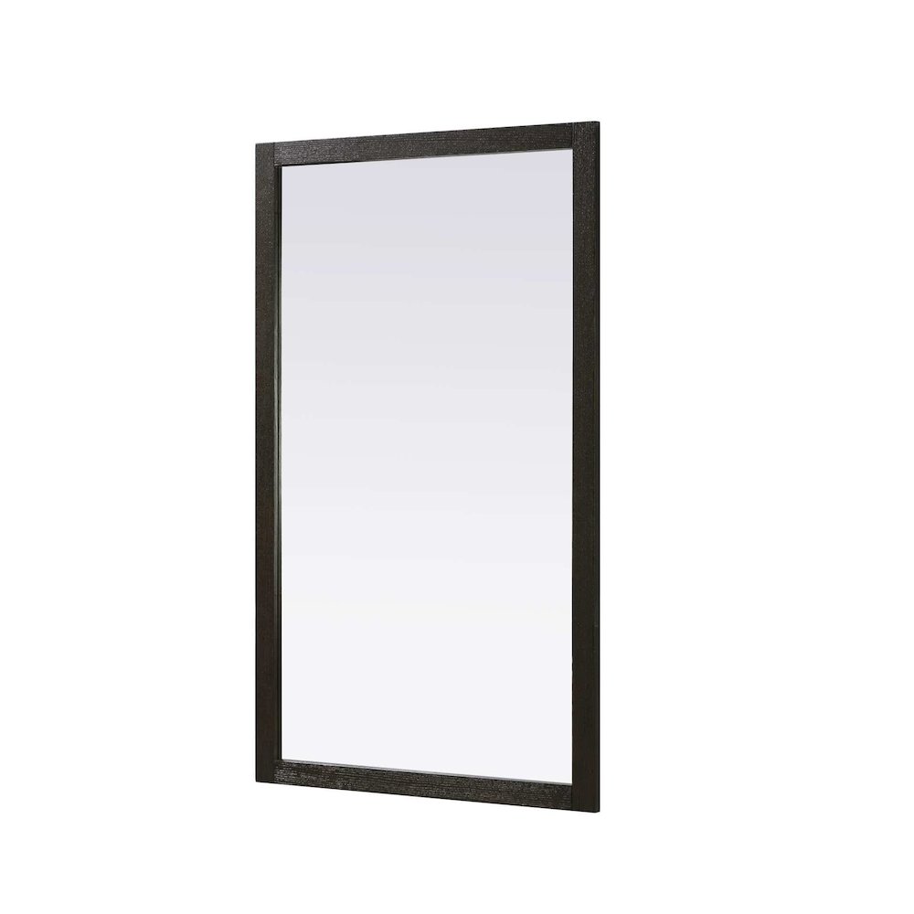 Noah Wooden Rectangle Mirror 60 x 36 in Chocolate Oak. Picture 1