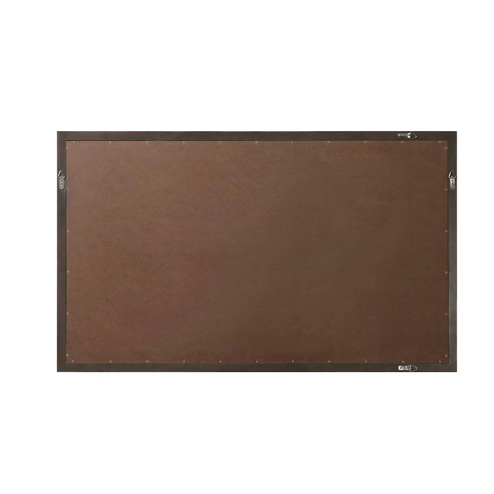 Noah Wooden Rectangle Mirror 60 x 36 in Chocolate Oak. Picture 6