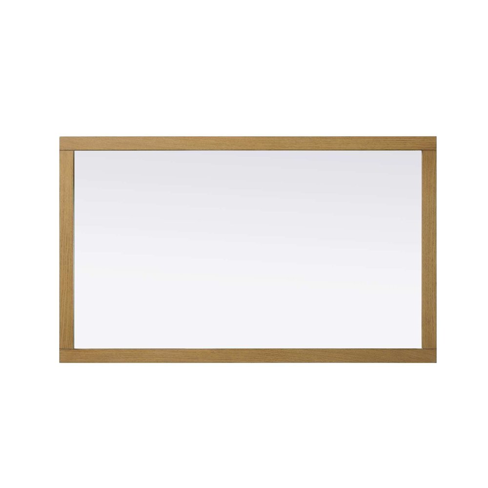 Noah Wooden Rectangle Mirror 60 x 36 in Honey Teak. Picture 2