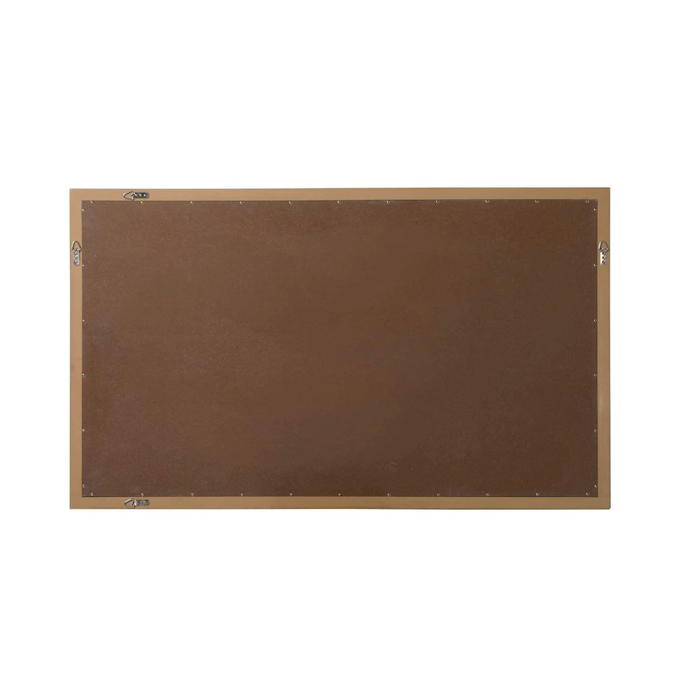 Noah Wooden Rectangle Mirror 60 x 36 in Honey Teak. Picture 6