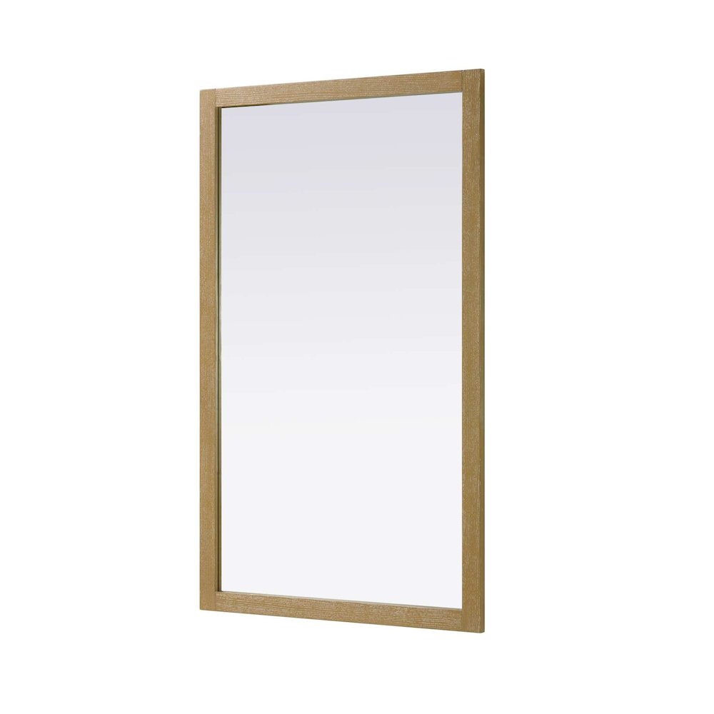 Noah Wooden Rectangle Mirror 60 x 36 in Linen Oak. Picture 1