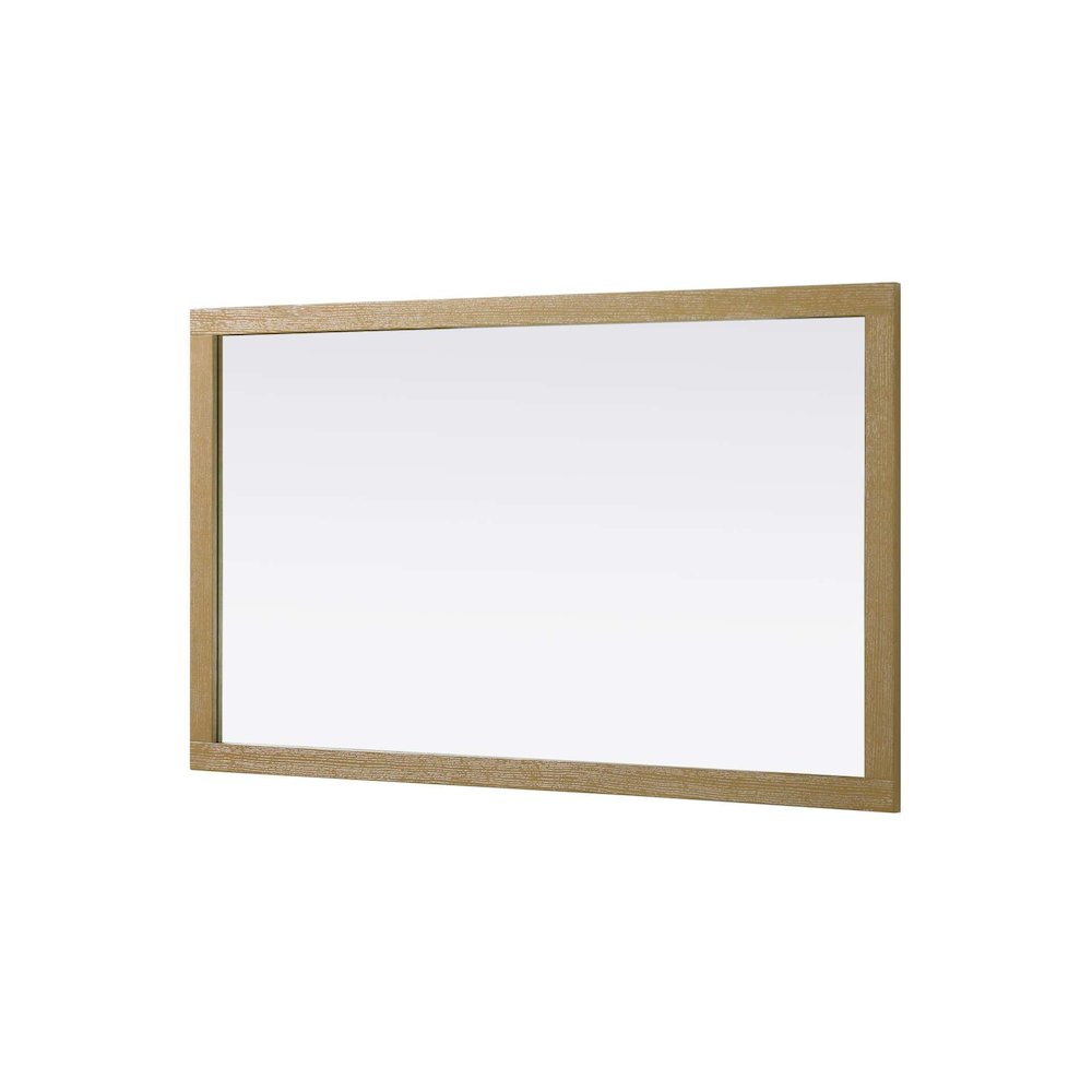 Noah Wooden Rectangle Mirror 60 x 36 in Linen Oak. Picture 3