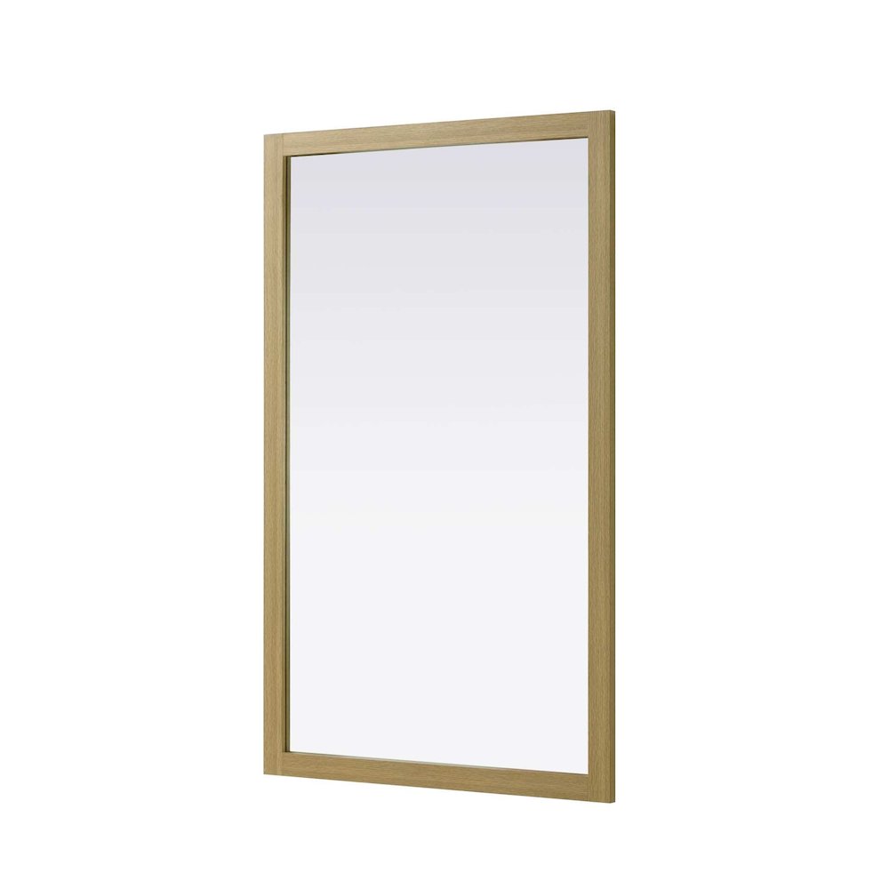 Noah Wooden Rectangle Mirror 60 x 36 in Honey Brown. Picture 1