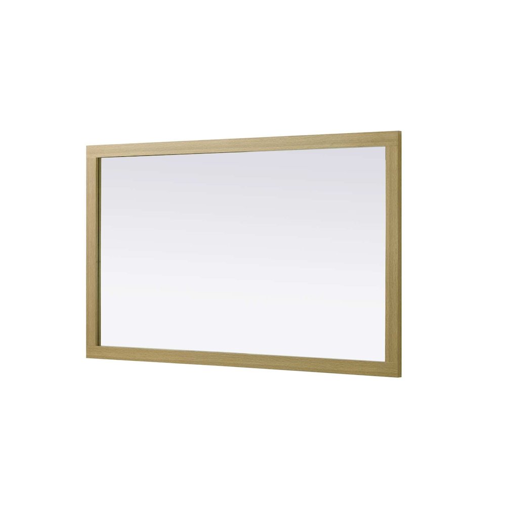 Noah Wooden Rectangle Mirror 60 x 36 in Honey Brown. Picture 3