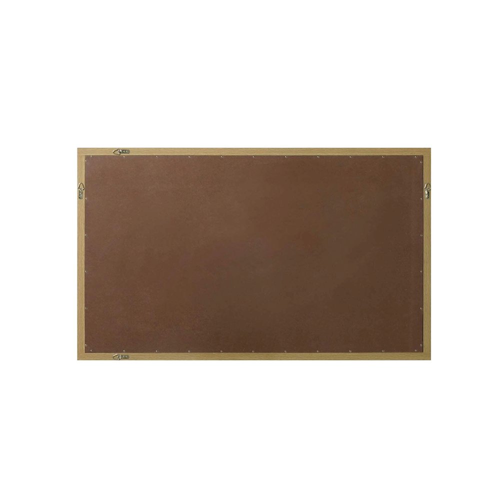 Noah Wooden Rectangle Mirror 60 x 36 in Honey Brown. Picture 6