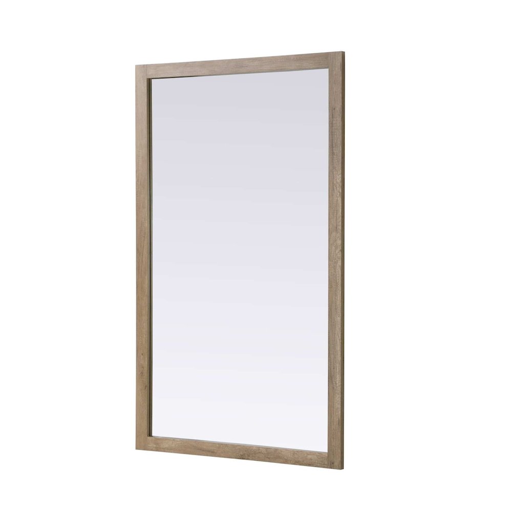 Noah Wooden Rectangle Mirror 60 x 36 in Natural Oak. Picture 1