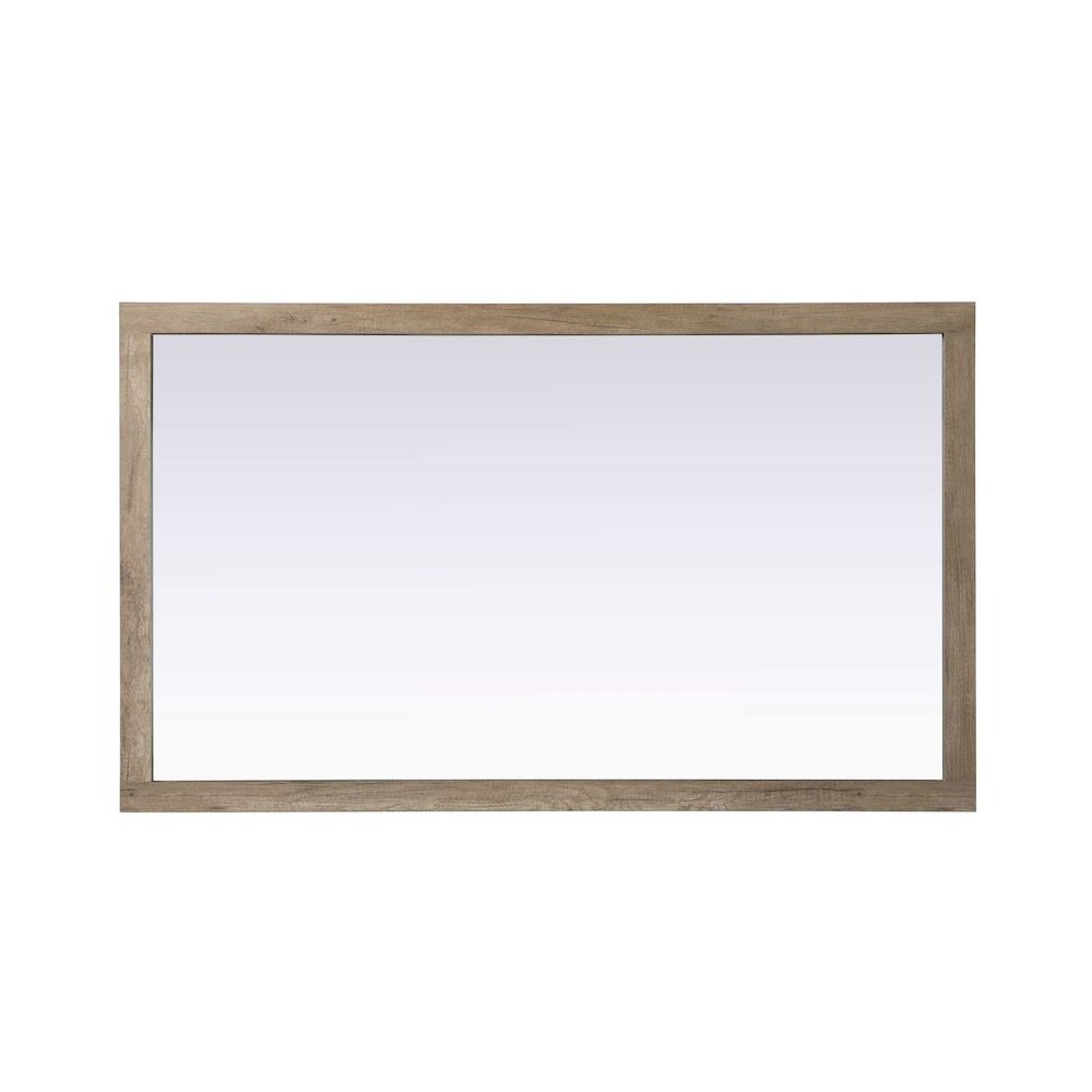 Noah Wooden Rectangle Mirror 60 x 36 in Natural Oak. Picture 2