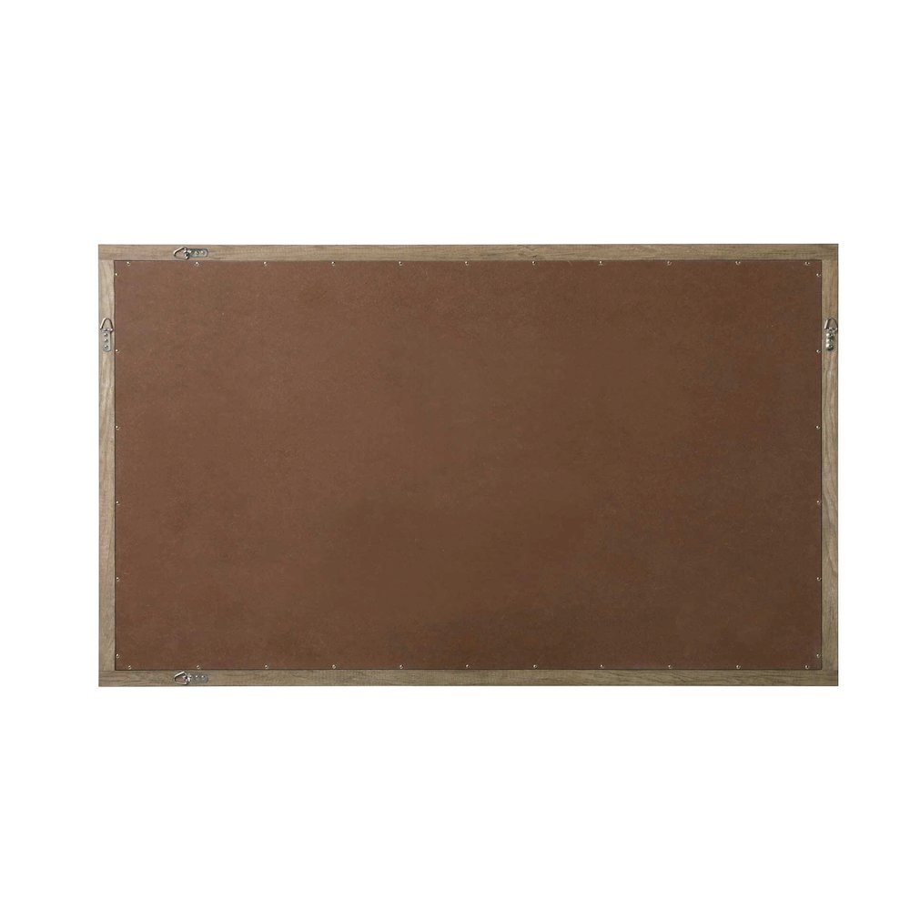 Noah Wooden Rectangle Mirror 60 x 36 in Natural Oak. Picture 6