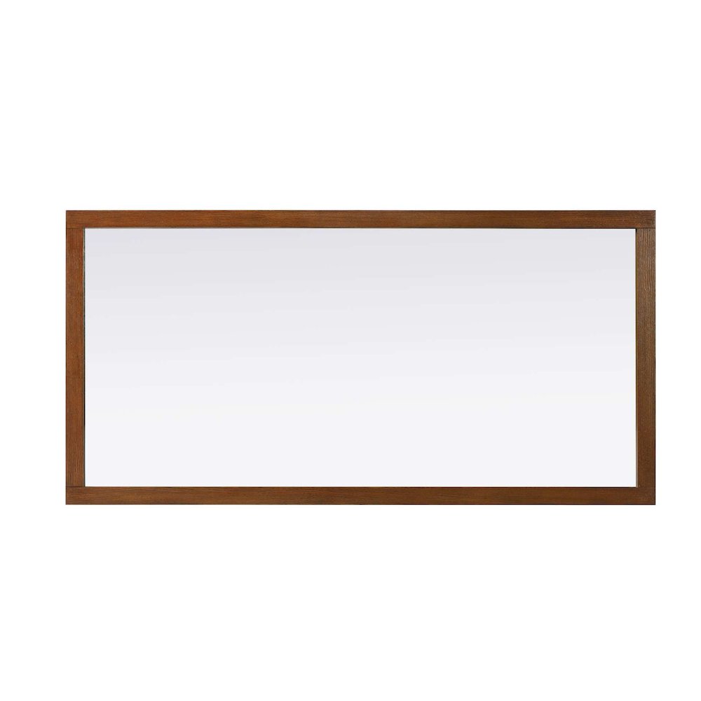 Noah Wooden Rectangle Mirror 72 x 36 in Brandy Walnut. Picture 2