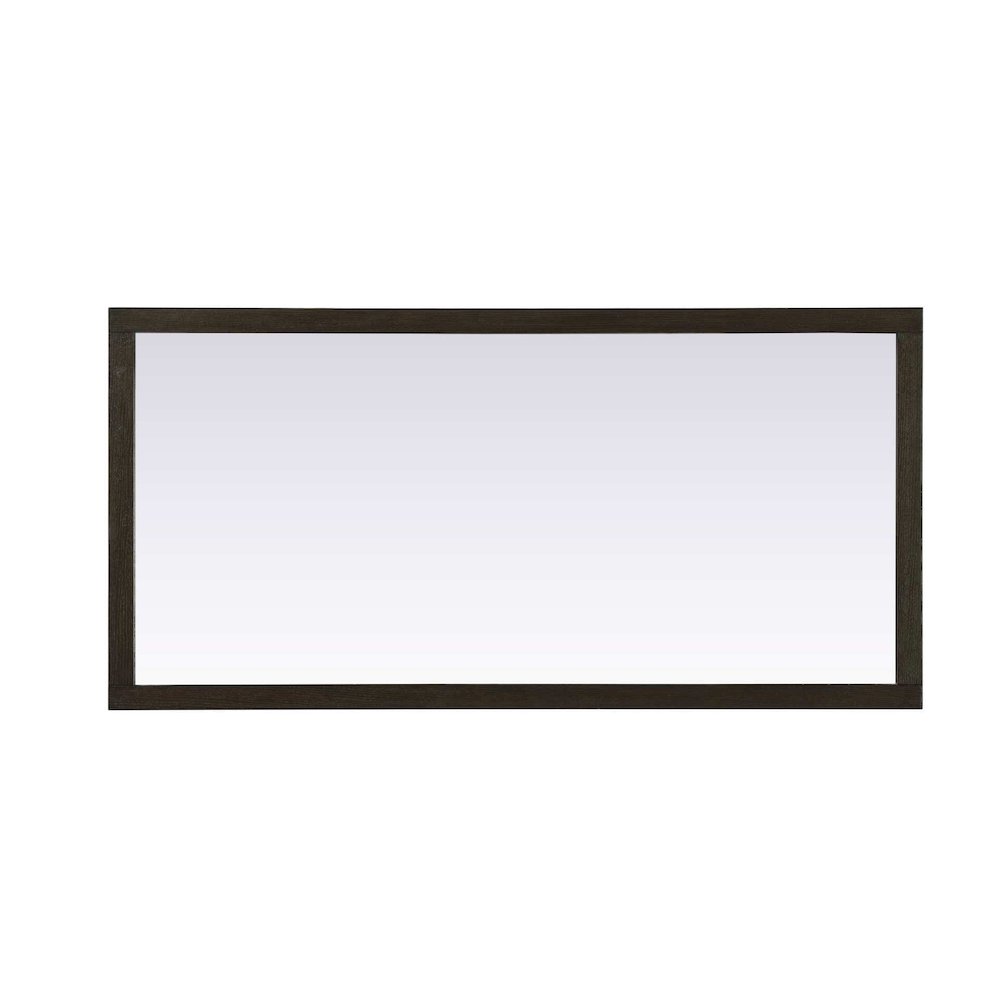 Noah Wooden Rectangle Mirror 72 x 36 in Chocolate Oak. Picture 2