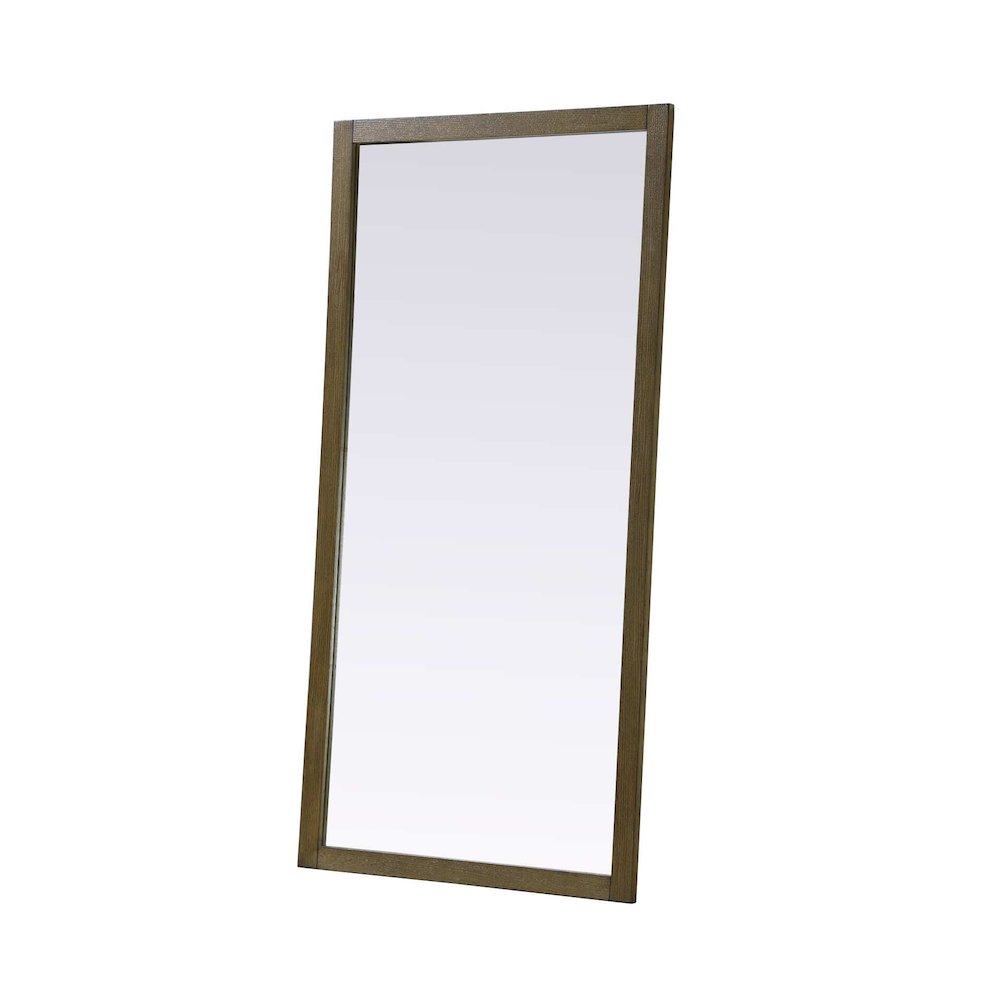 Noah Wooden Rectangle Mirror 72 x 36 in Hazel Oak. Picture 1