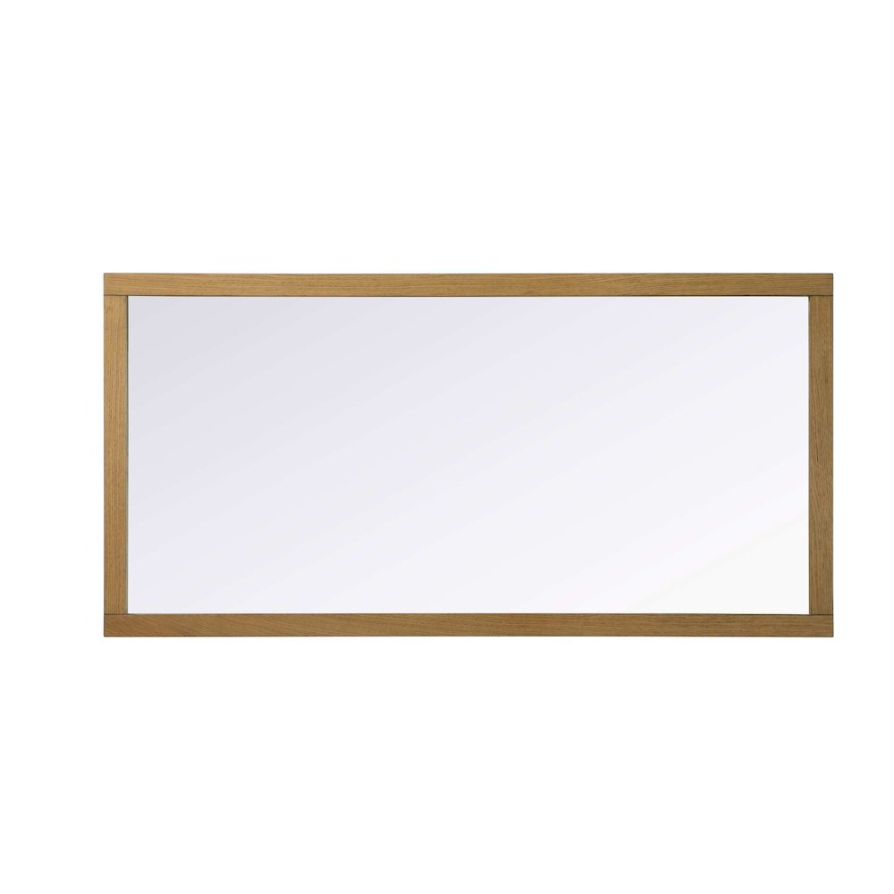 Noah Wooden Rectangle Mirror 72 x 36 in Honey Teak. Picture 2