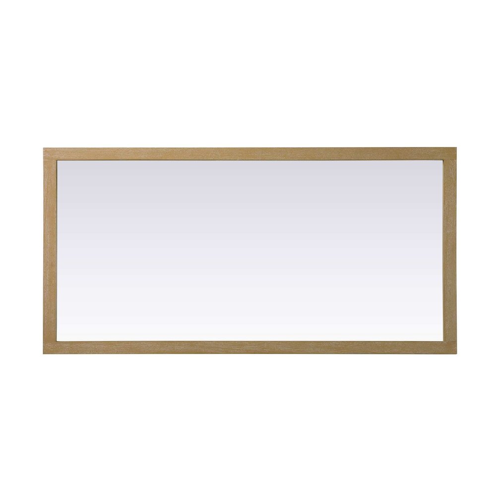 Noah Wooden Rectangle Mirror 72 x 36 in Linen Oak. Picture 2