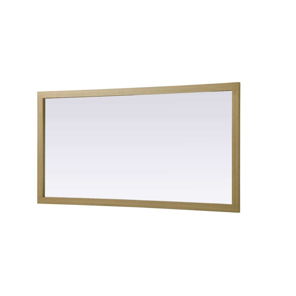 Noah Wooden Rectangle Mirror 72 x 36 in Honey Brown. Picture 3