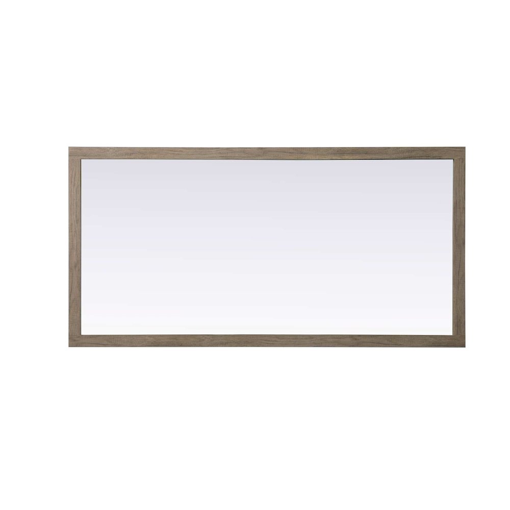Noah Wooden Rectangle Mirror 72 x 36 in Natural Oak. Picture 2