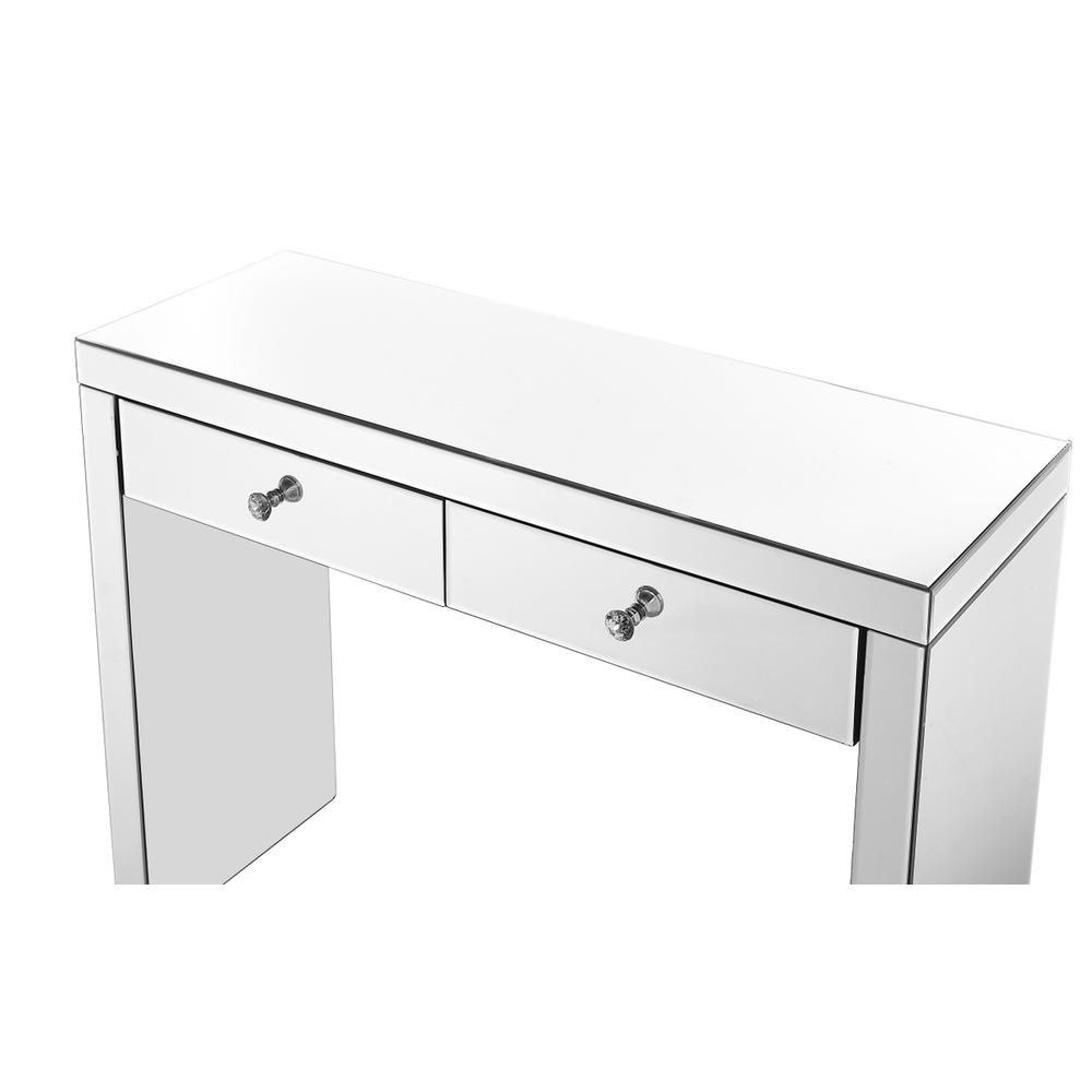 Console Table 39 in x 14 x30 in. in Clear. Picture 4