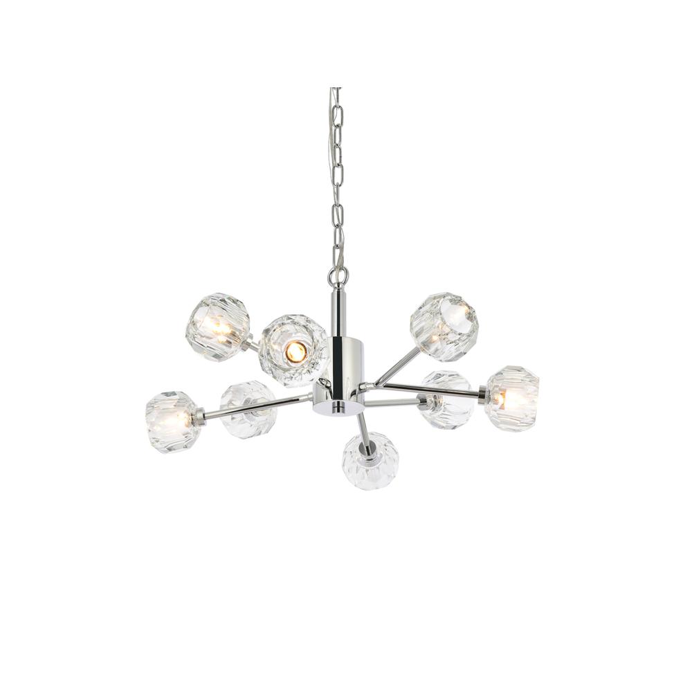 Graham 8 Light Pendant in Chrome. Picture 2