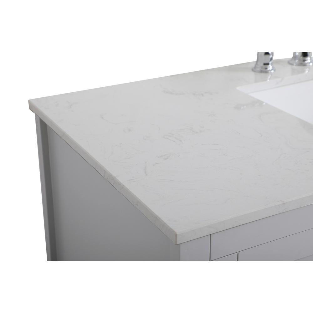 48 inch Single Bathroom Vanity in Grey. Picture 11