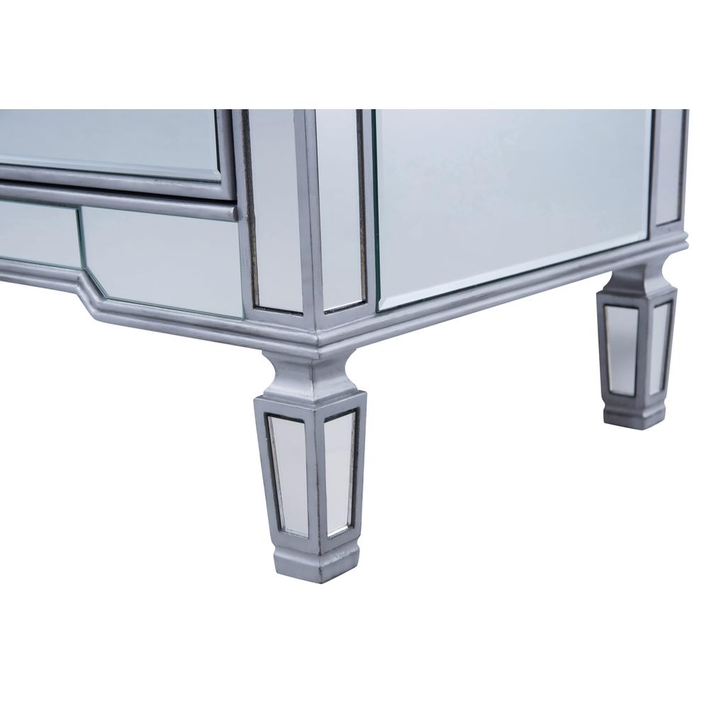 6 drawers cabinet 60 in. x 20 in. x 34 in. in silver paint. Picture 10