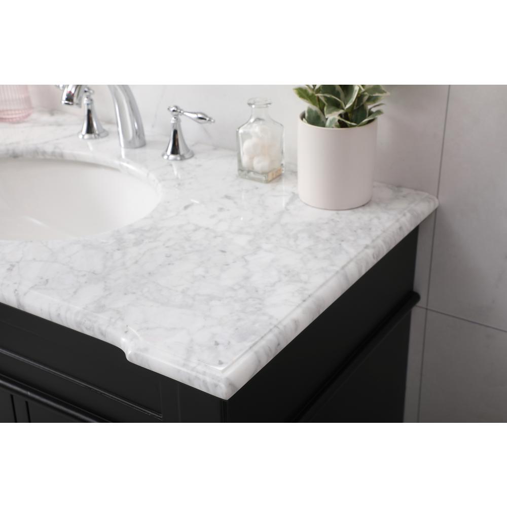42 inch Single bathroom vanity set in black. Picture 5