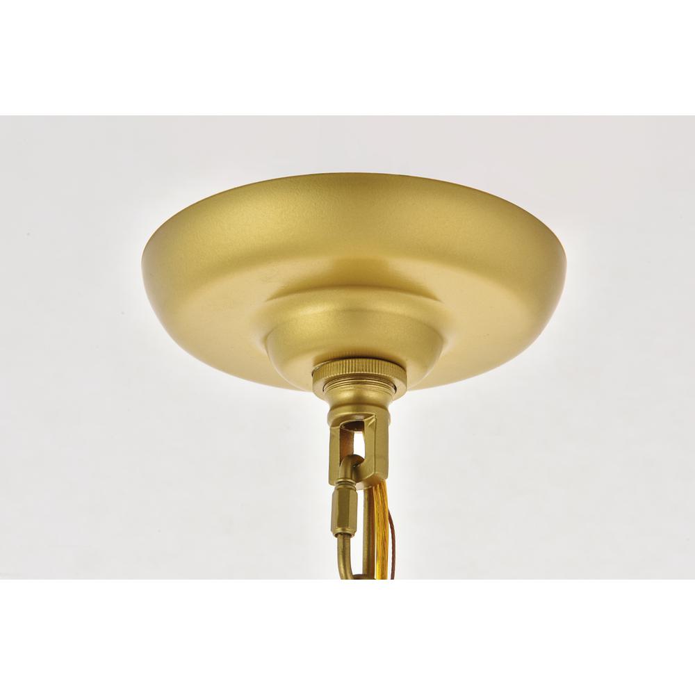 Selene 1 light Brass Pendant. Picture 11