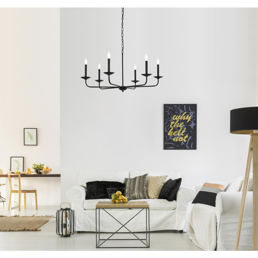 Cohen 36 inch pendant in black. Picture 8