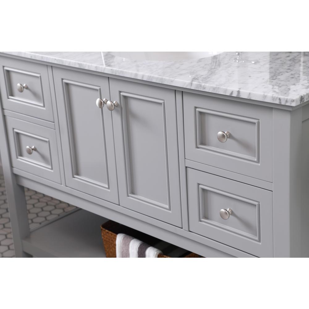 48 inch Single bathroom vanity in natural wood. Picture 5