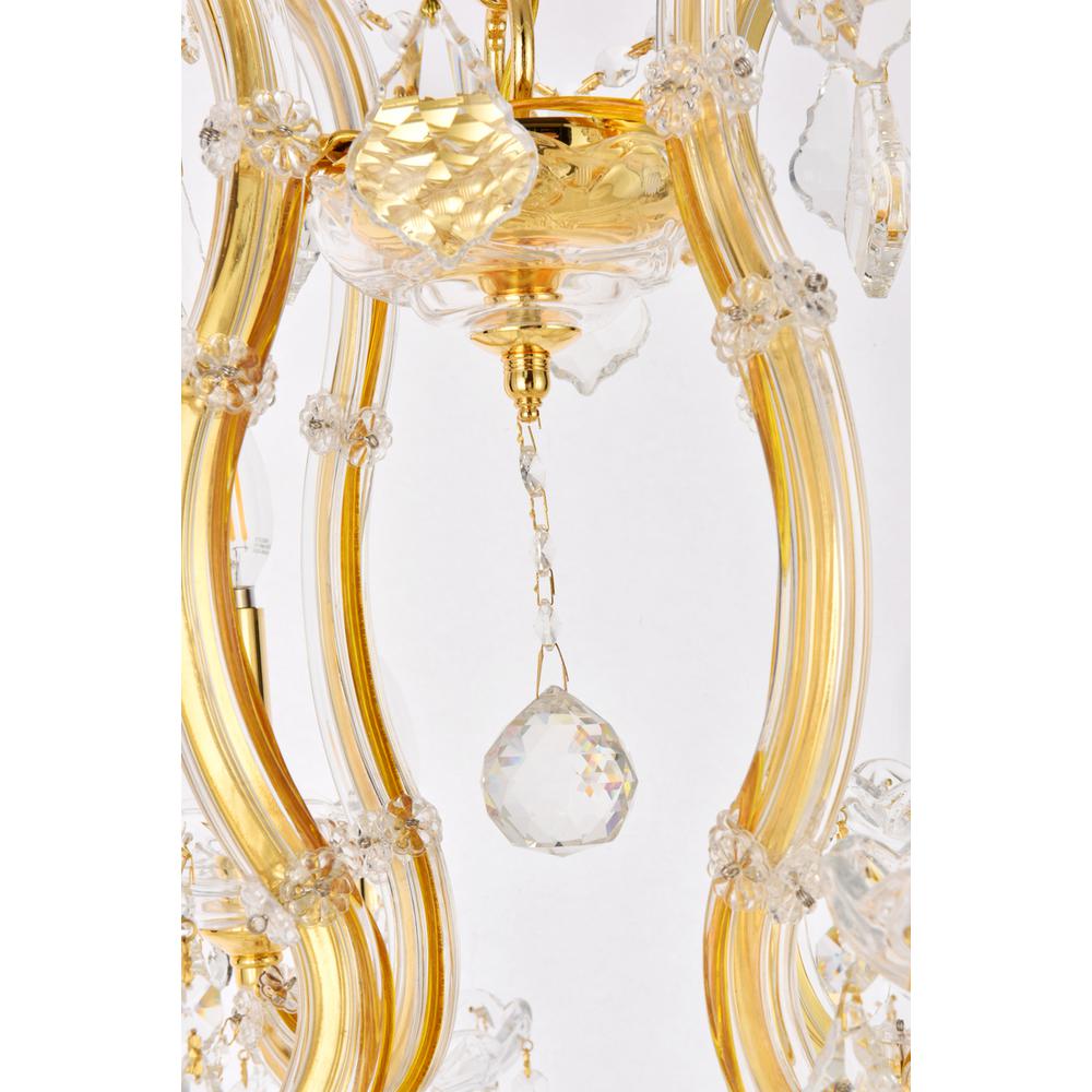 Maria Theresa 13 light Gold Chandelier Clear Royal Cut Crystal. Picture 5