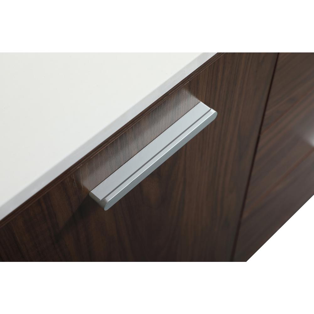42 inch bathroom vanity in Walnut with backsplash. Picture 12
