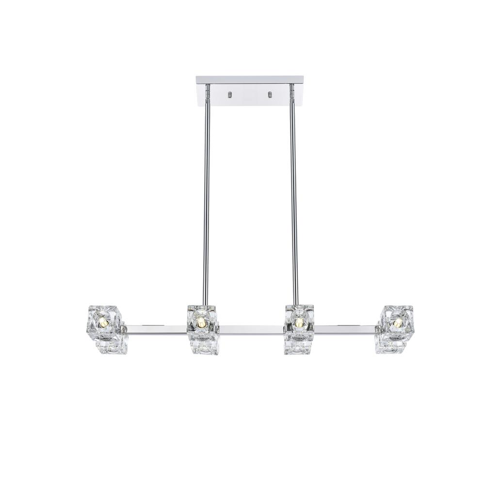 Lyra 30 inch Pendant Light in Chrome. Picture 1
