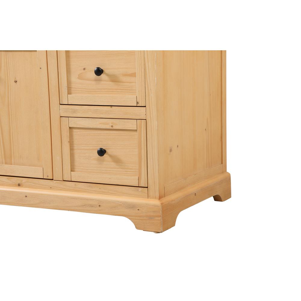 42 inch Single bathroom vanity in natural wood. Picture 13