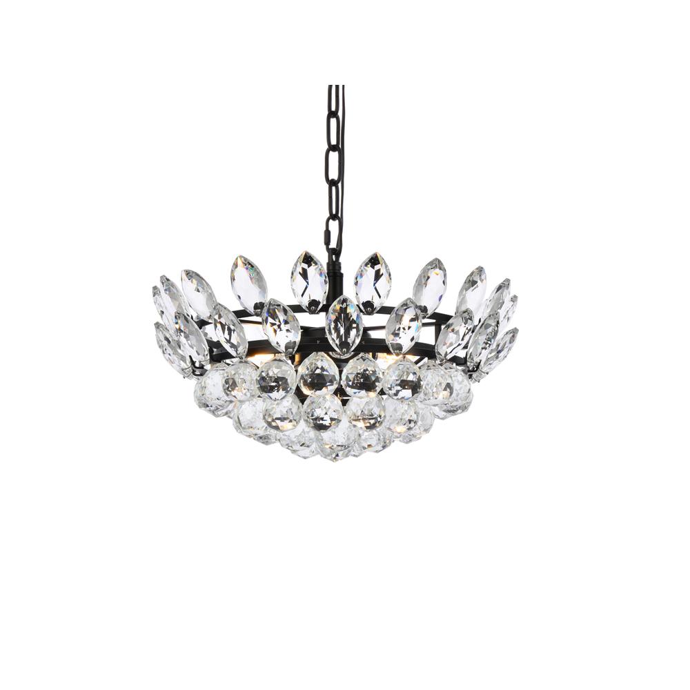 Emilia 16 inch pendant in black. Picture 2