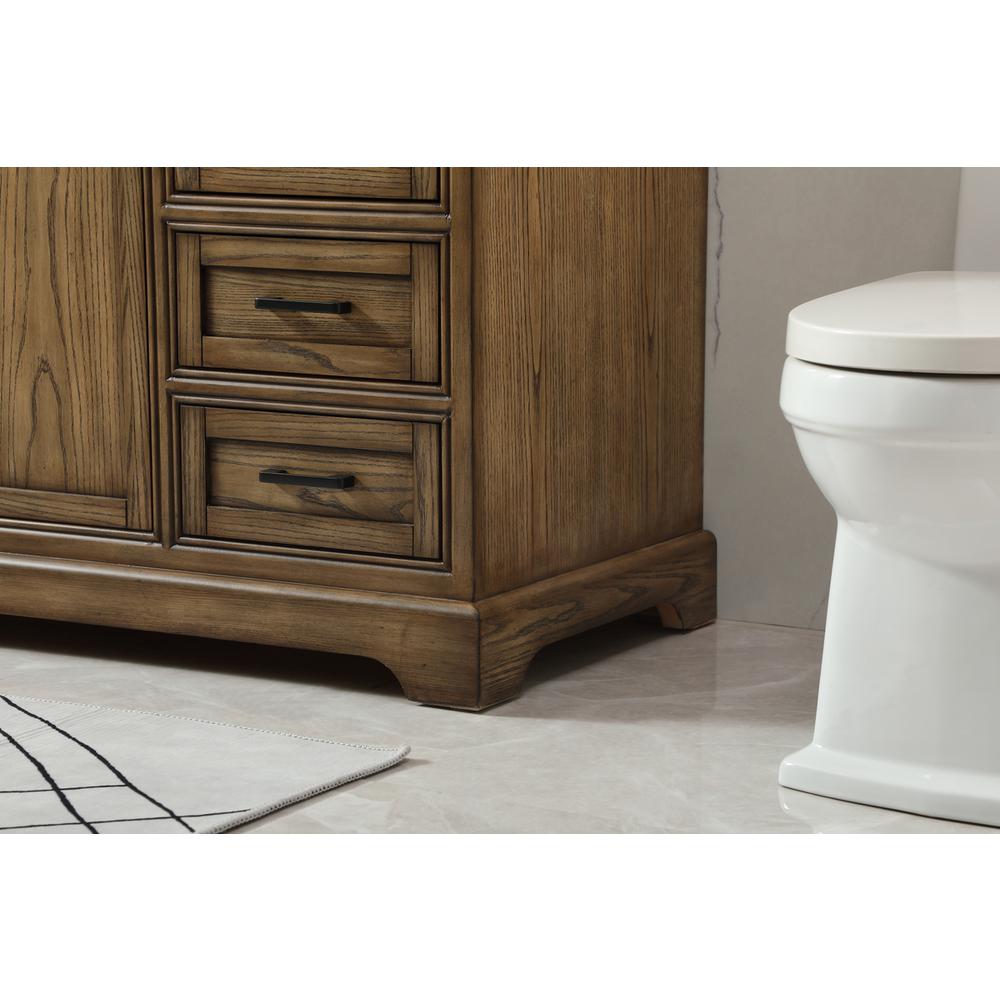 60 inch Single bathroom vanity in driftwood. Picture 6