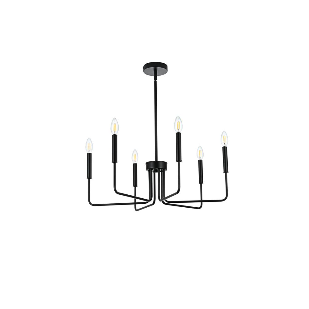 Willa 26 inch Pendant Light in Black. Picture 6