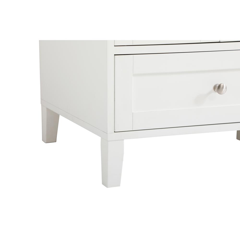 60 inch Double Bathroom Vanity in White. Picture 12