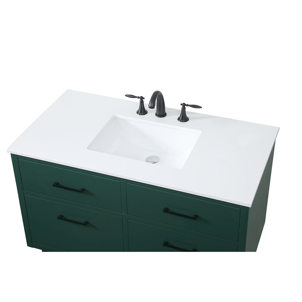 42 Inch Bathroom Vanity In Green. Picture 11
