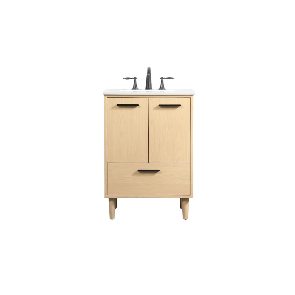 24 inch bathroom vanity in Maple. Picture 1