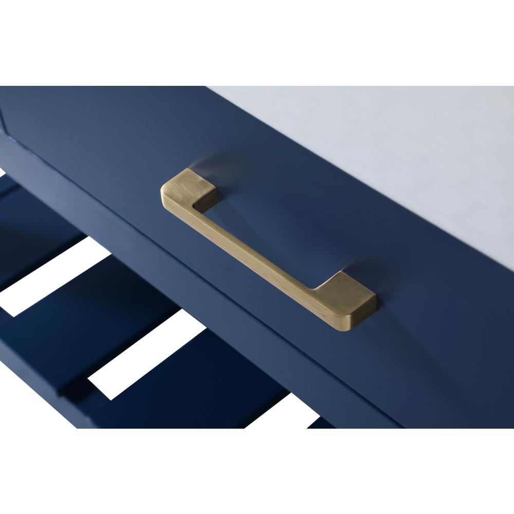 48 inch Single bathroom vanity in blue with backsplash. Picture 12